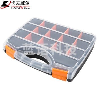 卡夫威尔零件收纳盒小零件盒螺丝分类透明物料储物盒320*255*60mm NF4024