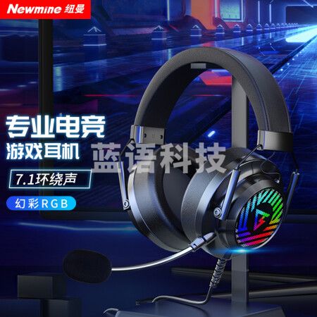 纽曼（Newmine）T05 电脑耳机 头戴式usb7.1声道电竞耳机带麦克风 专业版