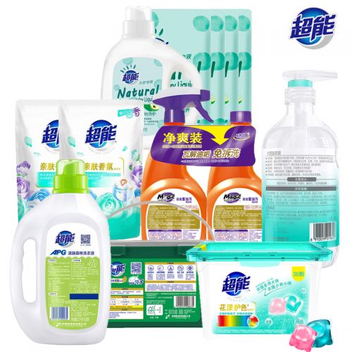 超能/妙管家  家庭清洁洗护组合 9768g