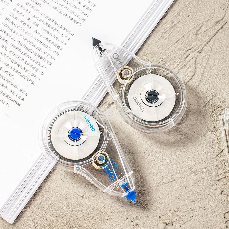 得力8171修正带 长度20米 蓝黑颜色随机