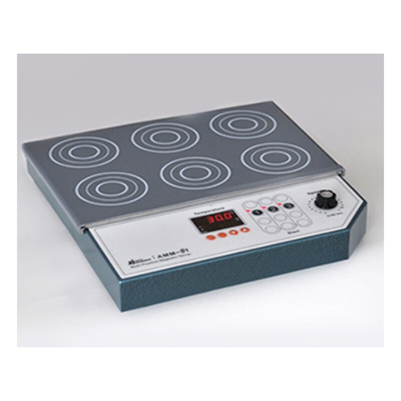 JISENPUER天津奥特赛恩斯AMM-6T加热型多点磁力搅拌器搅拌机 AMM-6T（6工位）