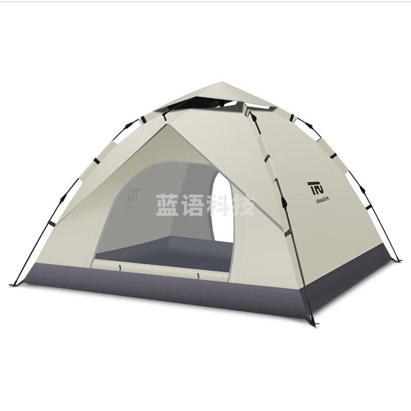 TFO 帐篷 户外液压全自动速开帐篷3-4人野营帐篷G2512103 流沙金色