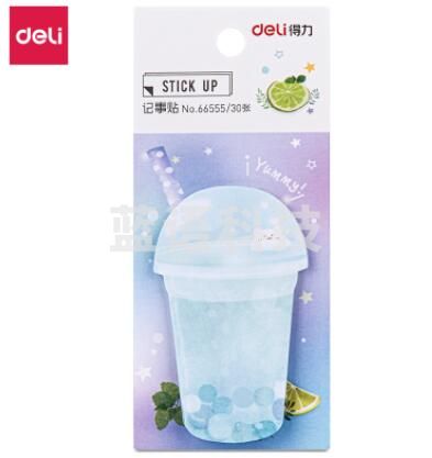 得力66555学生记事贴(混)43mm*71mm-30张(包)