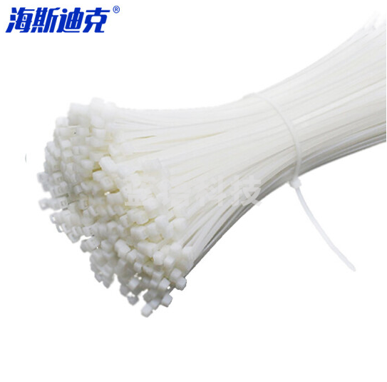 海斯迪克 HKL-346 彩色扎带 自锁式尼龙扎带线缆理线束线捆扎绑带 3*150mm(100条) 白色 100条/包 30包