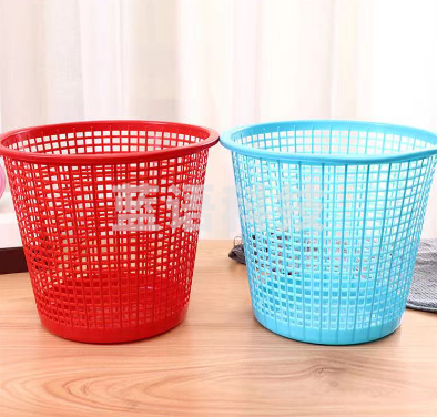 垃圾桶 厕纸篓卫生间纸篓 塑料网眼垃圾桶26cm高