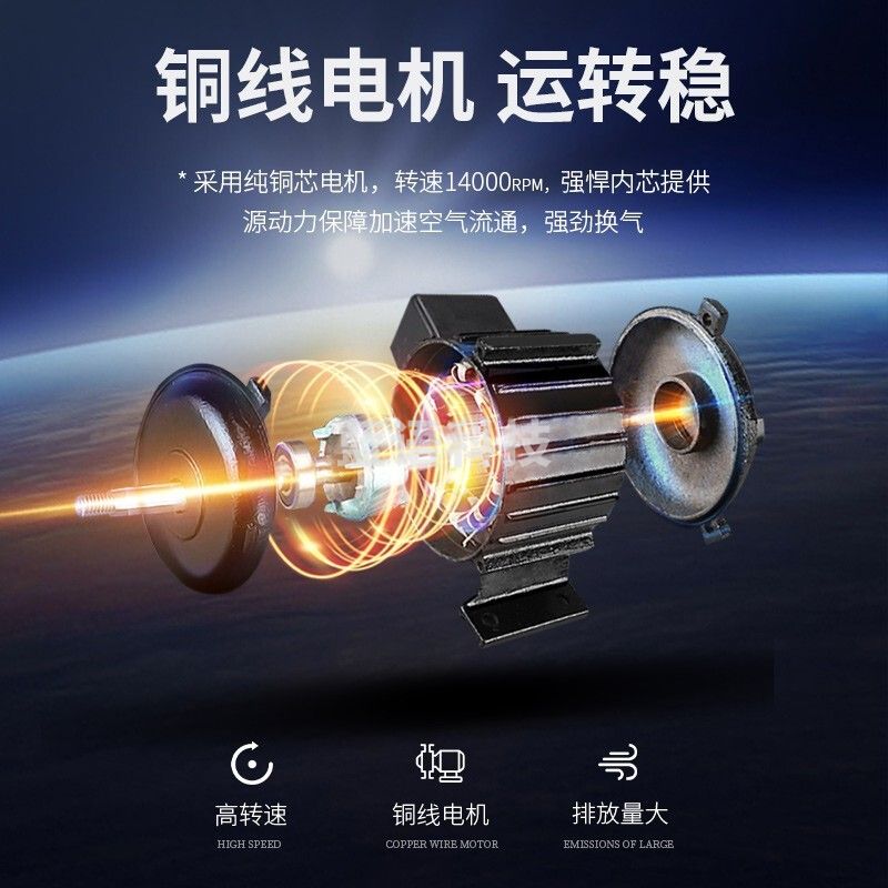 奥克斯（AUX）轴流风机 岗位式风机工业圆形排气扇管道油烟换气扇强力可移动落地 管道式16寸