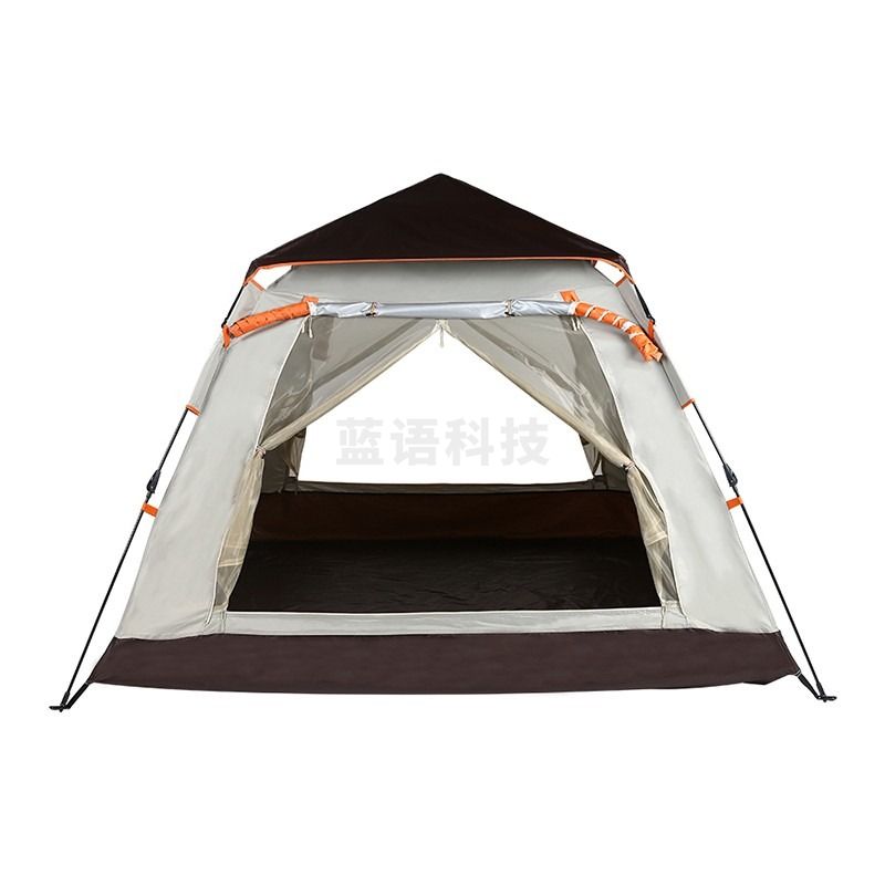 外交官（Diplomat）户外防水野营帐篷休闲速开门厅多人自动帐篷DFJ-109 米配咖