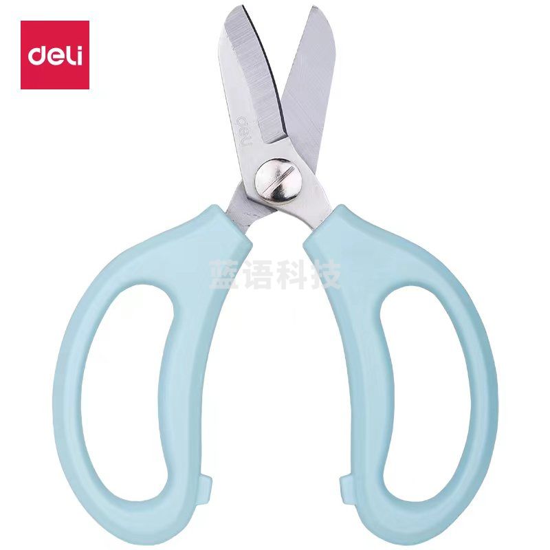 得力(deli)77751花艺剪 剪刀 蓝色