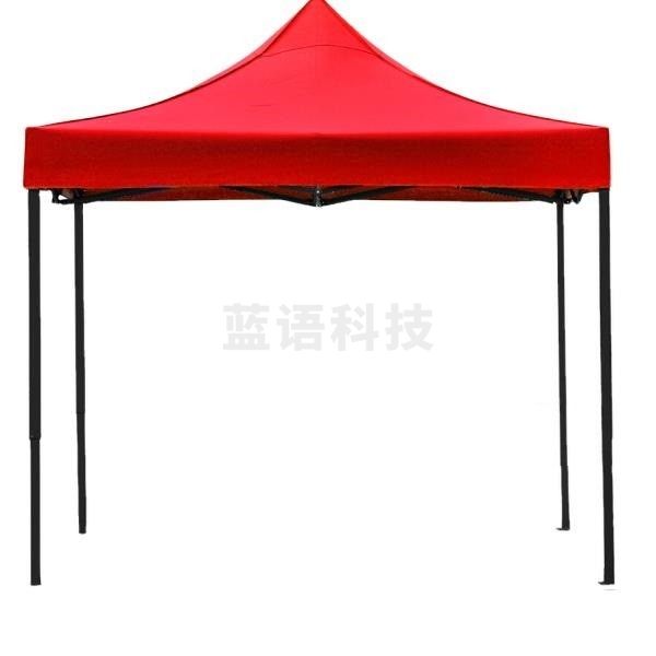 户外遮雨棚 防疫帐篷  3M*3M大小 伸缩式遮阳蓬 红色