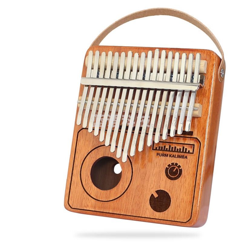 拇指琴卡林巴琴17音手指琴拇指钢琴初学者母指琴姆指琴乐器 21音 桃花芯-收音机