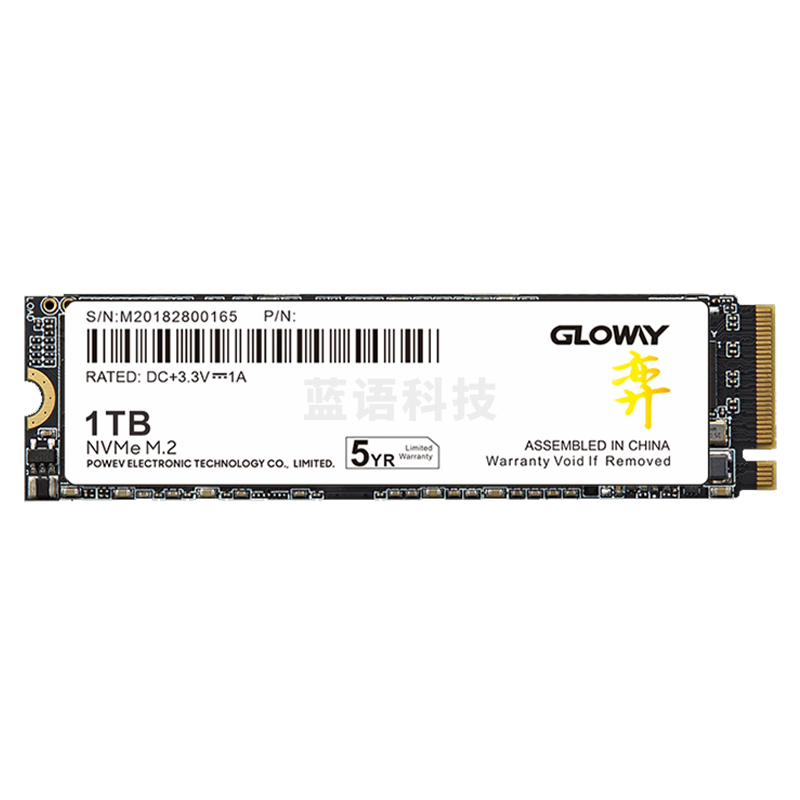 光威（Gloway）1TB SSD 固态硬盘 M.2接口(NVMe协议) PCIe 4.0x4 7000MB/s 长江存储颗粒 弈二代系列
