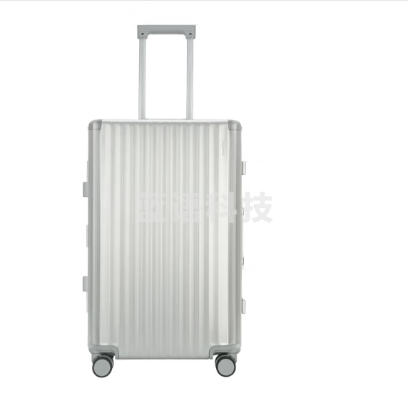 Diplomat外交官时尚镁铝合金铝框行李箱 万向轮拉杆箱TL-25053银色24英寸