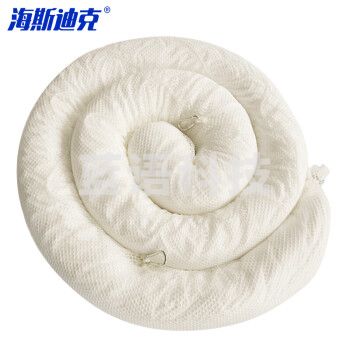 海斯迪克 HKL-286 应急吸油条吸油棉化学品吸附棉条 清理围堵吸油不吸水 20*3m 1条