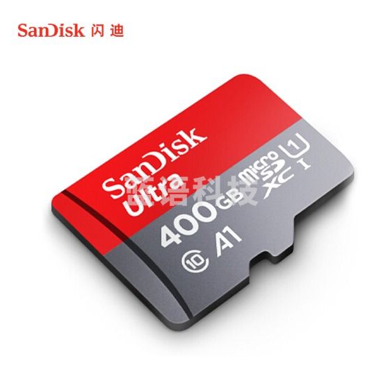 闪迪(SanDisk)400GB TF(MicroSD)存储卡 U1 C10 A1 至尊高速移动版内存卡SDSQUAR-400G-ZN6MA 读速120MB/s