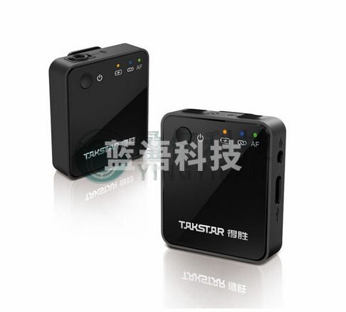 得胜（TAKSTAR） V1无线领夹麦克风小蜜蜂录音设备网课抖音短视频吃播单反采访降噪户外直播收音麦 V1官方标配 黑色