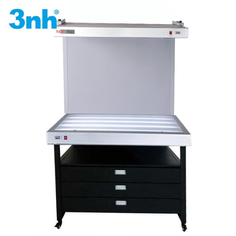 3nh 三恩时CC120-C-1立式大型标准对色灯箱D65/D50/TL84印刷纺织成衣布料菲林TILO标准光源看样台