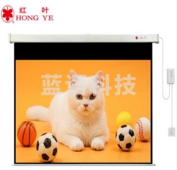 红叶投影幕100英寸16:9电动幕布