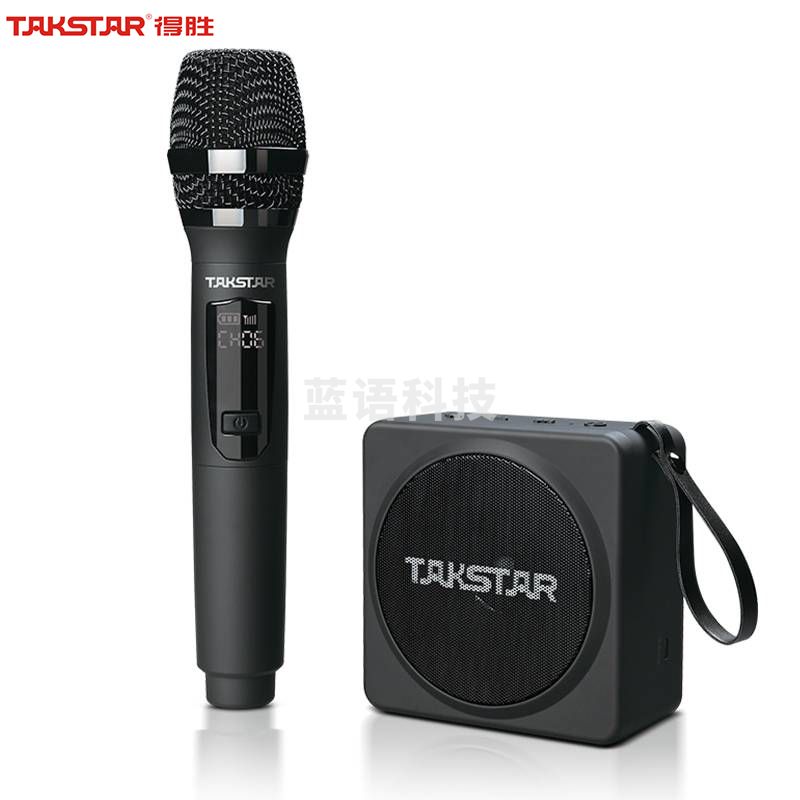 得胜(TAKSTAR)E261W 无线手持扩音器 大功率腰挂教学专用教师户外扩音器 手持便携式讲解器 典雅黑
