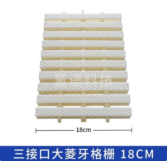 游泳池格栅篦子盖板 下水道防滑转角泳池格栅 三接口大菱牙格栅18CM