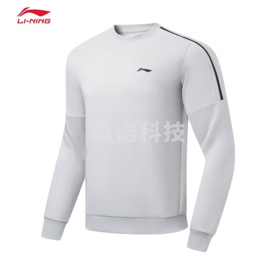 李宁卫衣男子春季新款健身系列基础百搭简约经典版型圆领套头运动上衣 【常规】硬币灰(915款)-2 XXL