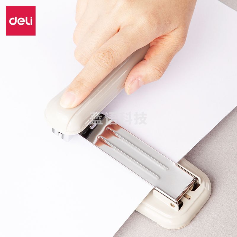 得力0828订书机(白)