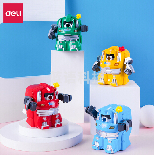 得力(deli) 0729 机器侠削笔机 颜色随机