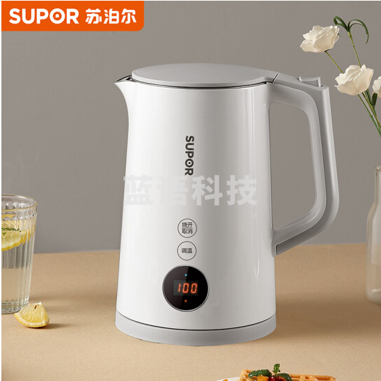苏泊尔（SUPOR）SW-15J69A 电热水壶 多段调温烧水壶 304不锈钢保温煮水壶开水壶 养生 显温
