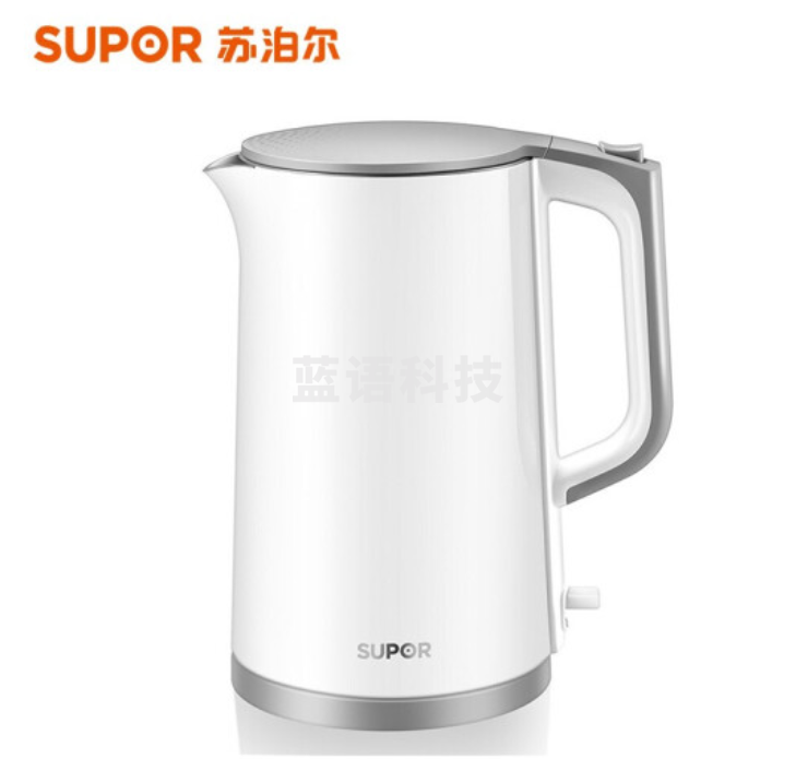 苏泊尔SW-17S13A 电热水壶白+灰 1.7L容量