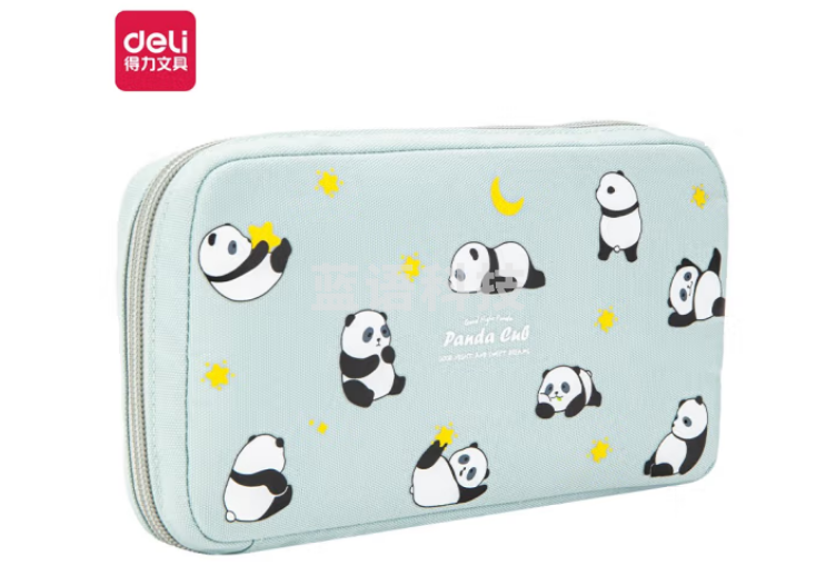 得力（deli）66917笔袋大容量创意铅笔盒 绿色