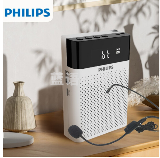 飞利浦PHILIPS 小蜜蜂扩音器教师专用 插卡喇叭音箱 腰挂麦克风 导游便携式讲解员 SBM300 有线蓝牙版