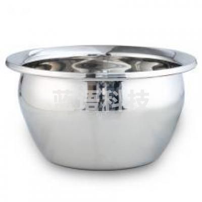 御厨YC-8不锈钢油盆大号油鼓油桶调料味盅猪油盆加厚打蛋盆商用装油缸带盖