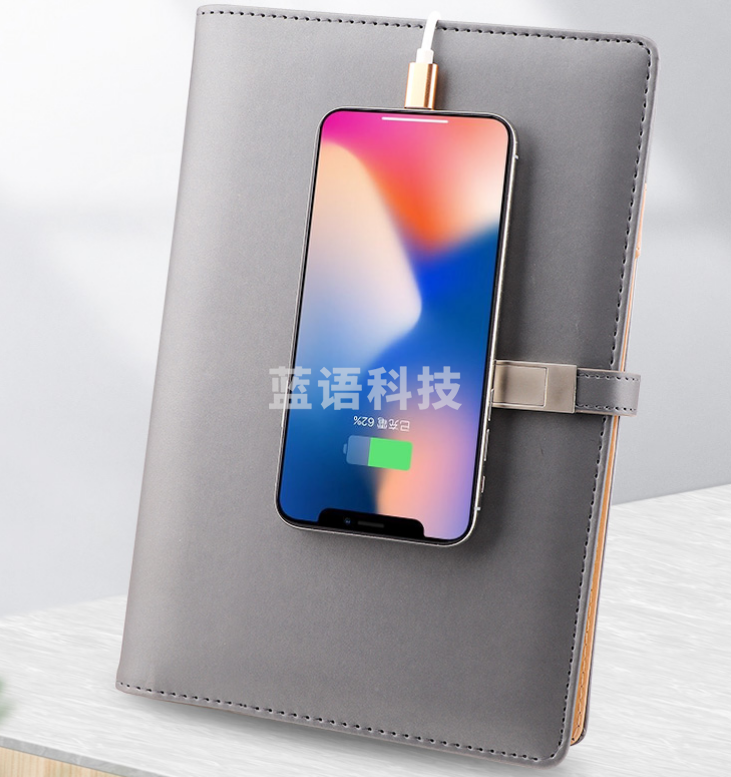 宝克NB2825蓝色商务多功能记事本 商务多功能记事本+宝珠签字笔+16G优盘+移动电源+数据线