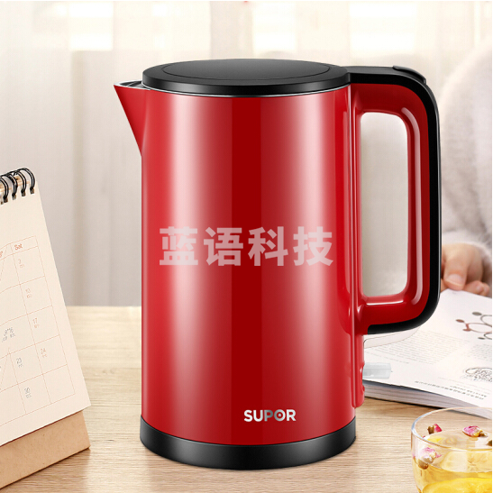 苏泊尔SW-15T720 电热水壶1.5L 红色