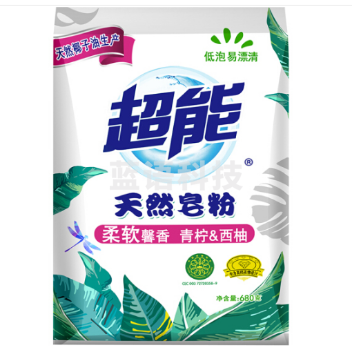 超能(CHAONENG)天然皂粉680g 12袋/件
