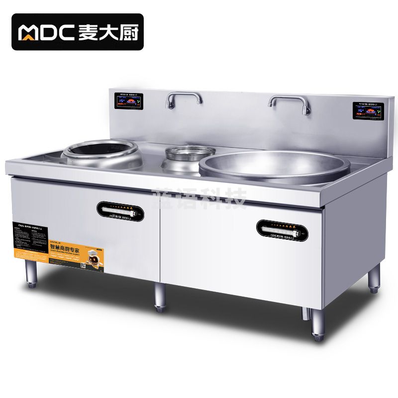 麦大厨 旗舰款 380V 左15KW右15KW 左400右700大小组合炉