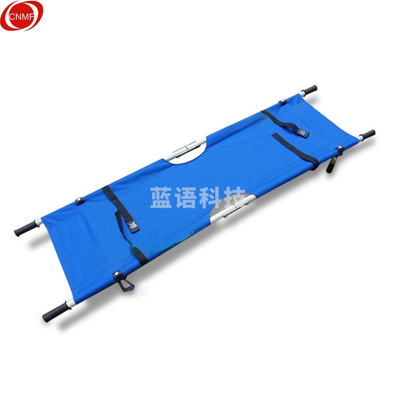 谋福 加厚折叠担架 消防演练担架 （加厚不锈钢钢管款担架承重300斤）
