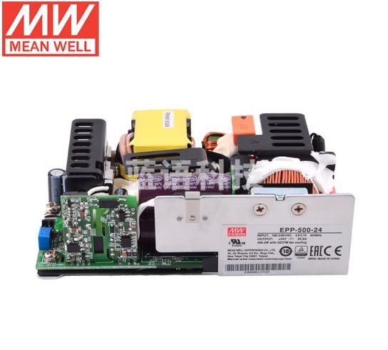 明纬(MEANWELL)EPP-500-24绿色环保带PFC功能裸板电源24V20.8A(不含电源线)
