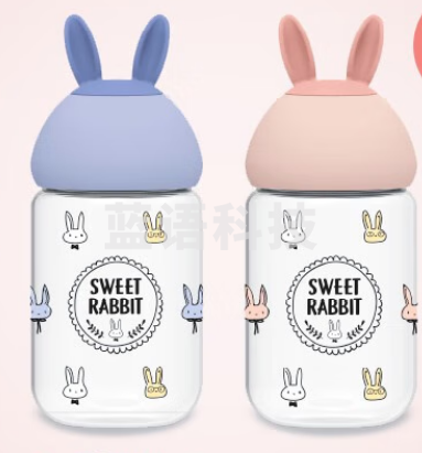 乐扣乐扣（LOCK&LOCK）ABF652 儿童软萌水杯Tritan塑料杯子便携可爱380ml 颜色备注