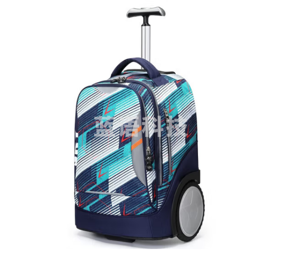 第九城V.NINE 小学生拉杆书包男孩女生儿童超大容量轮子初中生可爬楼梯防泼水上学书包 VCS3BV3965J 动感线条