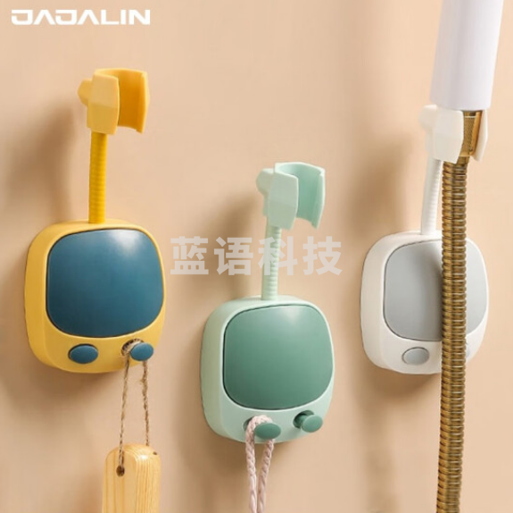 加加林 花洒支架 免打孔淋浴喷头支架 万向调节 高级绿