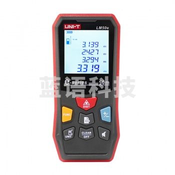 优利德 UNI-T LM50e 测距仪红外线激光测量仪室内装修手持量房仪电子尺50米