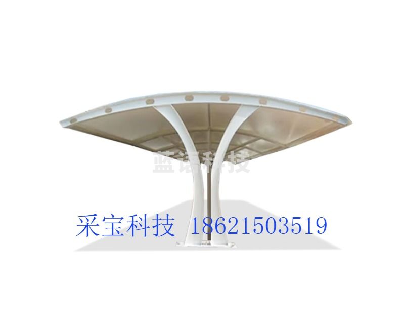 采之采品思格 膜结构车棚汽车停车棚充电桩棚电动自行车棚伞坐