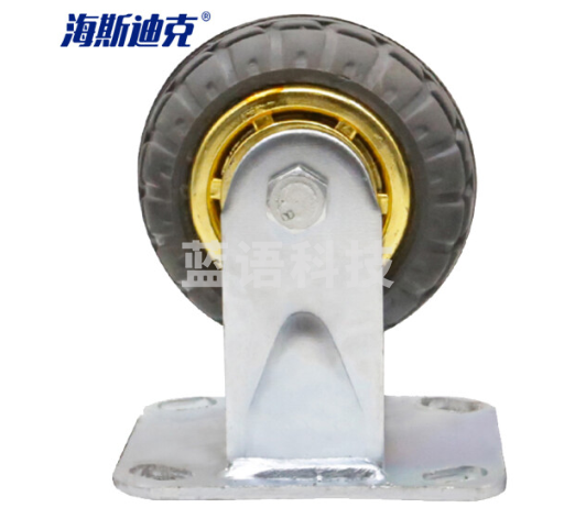 海斯迪克 gnjz-99 高弹力低噪脚轮定向轮 重型平板车手推车轮橡胶轮子 5寸定向脚轮