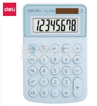 得力1209A便携计算器(蓝色)