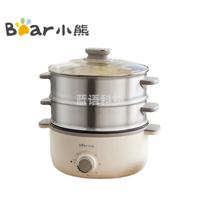 小熊(BEAR) DZG-CA3A1 电蒸锅 电煮锅多用途锅大容量15L定时防干烧分体式电蒸锅