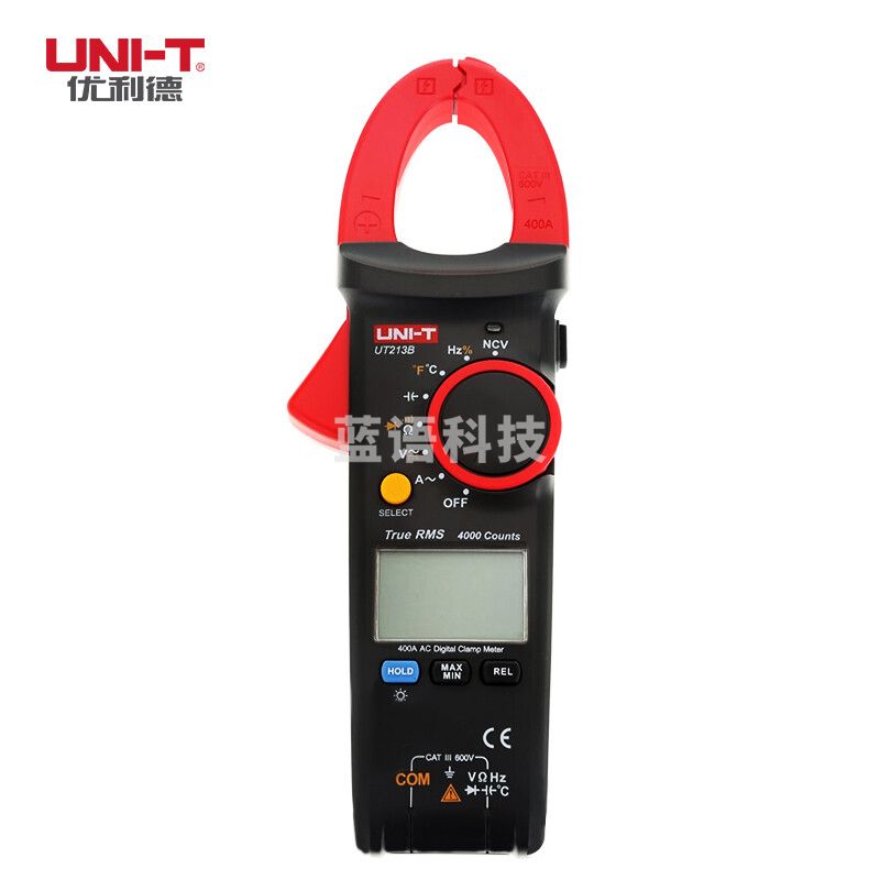 优利德（UNI-T）UT213B 数字钳形表 400A 高精度电工电流表真有效值交直流电流测量万用表