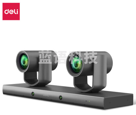 得力14862双云台语音跟踪摄像头(银灰)(PCS/个)