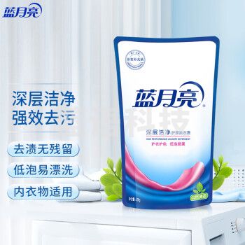 蓝月亮 深层洁净护理洗衣液袋装500g（自然清香）补充装