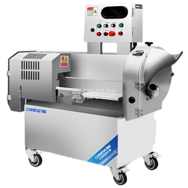 驰能（CHINENG）自动 切菜机商用食堂厨房土豆萝卜青菜切段切片切丝多功能大型切菜神器 CN-MJ-610-380 旗舰双头切菜1.2t/h