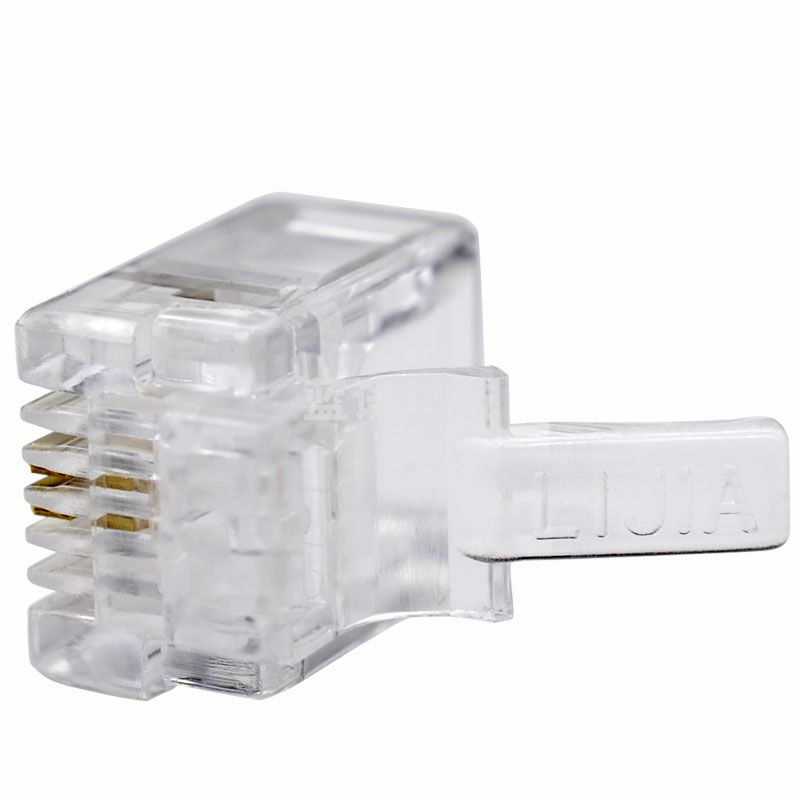 水晶头 礼嘉/LIJIA  XL-DH210  RJ11 非屏蔽 常规pvc